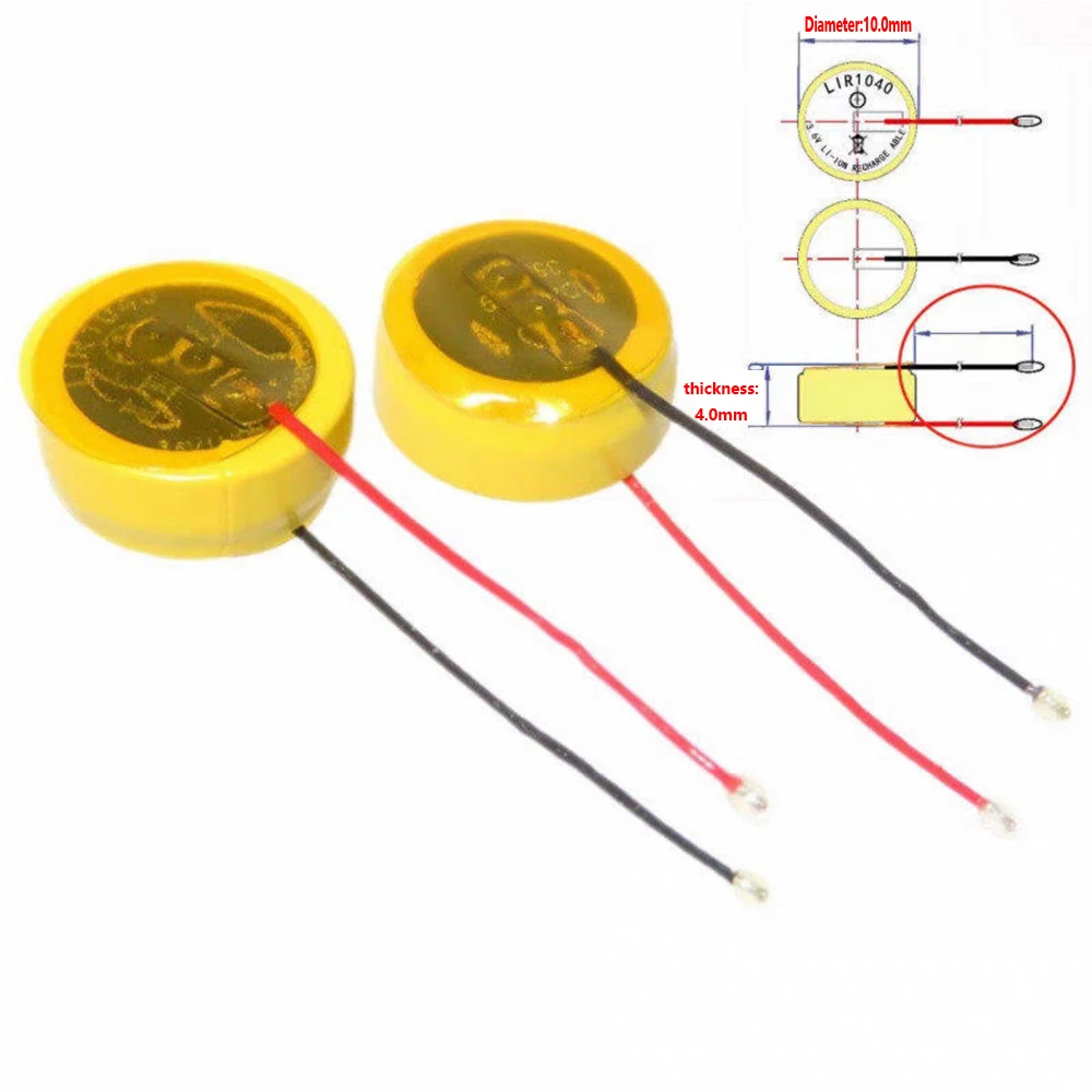 2PCS/lot 3.85V 37mAh M1040S3 Battery For Edifier Magic ANC Earbuds Airpods Handsfree Earphone