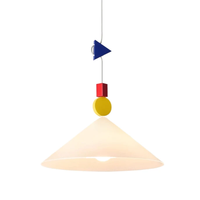 Memphis Style Brick Pendant Light Modern Block-style Metals Pendant Light Suitable for Kid Room Living Rooms Bedroom Dining