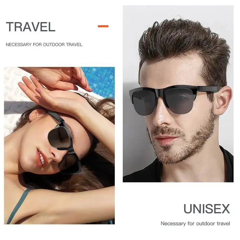 Smart Audio Sunglasses Bluetooth 5.3 Open‑Ear Wireless Headset Hands‑Free Call Music Smart Glasses for Sports Outdoor Travel