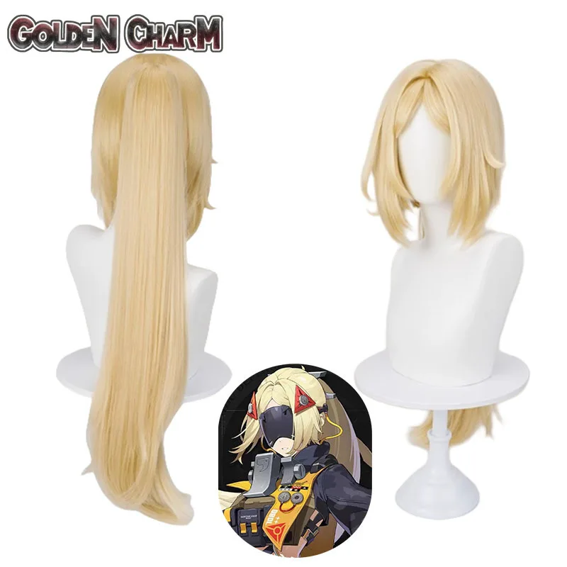 

Zenless Zone Zero Trigger Gatilho Cosplay Wig Golden Yellow Long High Ponytail Hallowmas Party Roleplay Character Design