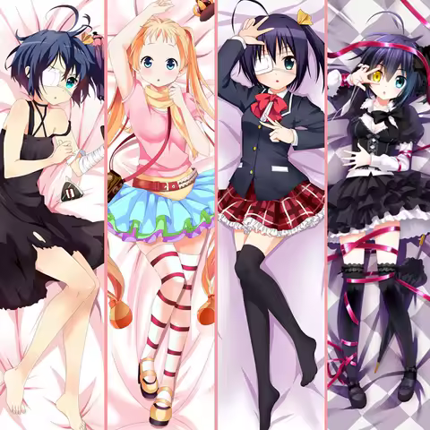 Anime Chuunibyou Demo Koi ga Shitai Body Hugging Cover Takanashi Rikka Pillow Case Throw Cushion Dakimakura Waifu Pillowcase