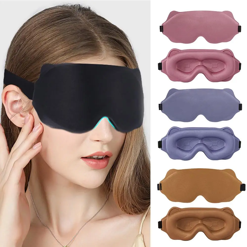 Neue 3D Schlafmaske Memory Foam Block Out Licht Augenmaske Soft Cover Rest Entspannen Schlafmittel Frauen Männer Tragbare Augenbinde Augenklappe
