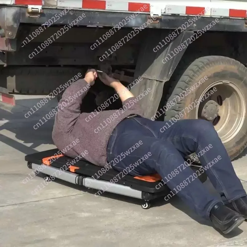 7 In 1 Portable Workbench, Multifunctional Folding Work Table, Sawhorse, Scaffolding, Hand Truck, Car Creepe Mobile Platform