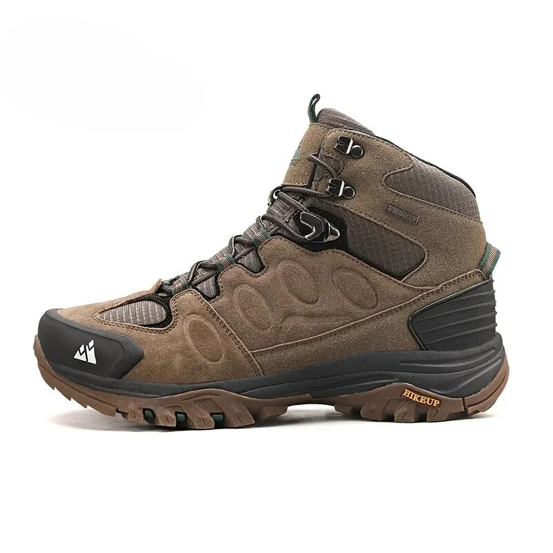 2026 High-Top Men Hiking Boot Winter Outdoor Shoes Lace-Up Non-slip Sports Casual Trekking Boots Man Suede Warm Shoes