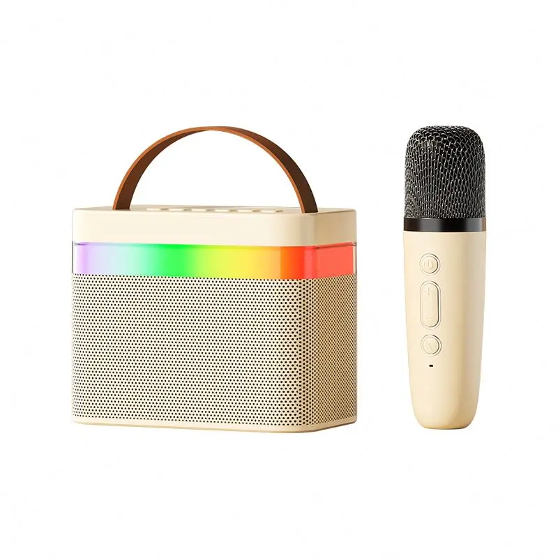 K13 portable karaoke speaker, multifunctional bass children's karaoke wireless Bluetooth speaker with microphone and RGB light