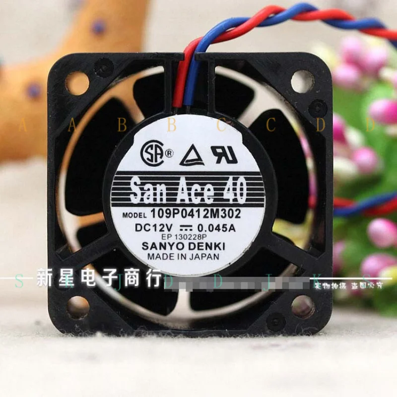 M  for Sanyo 109P0412M302 4028 0.045A ultra-quiet server cooling fan 12V