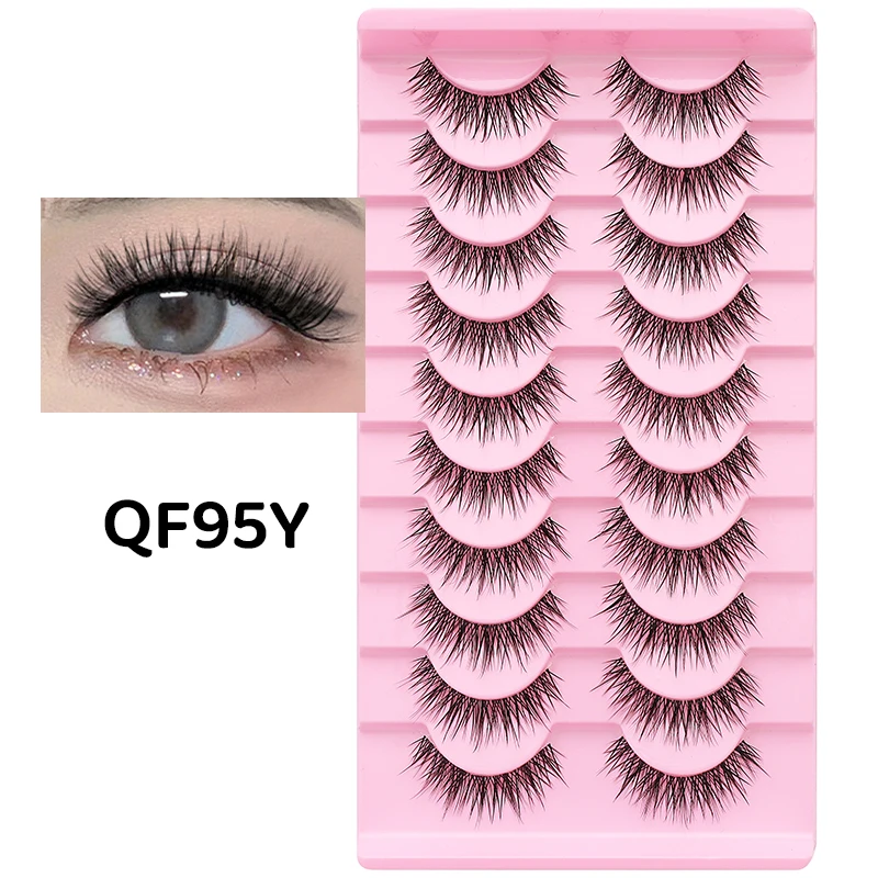 DINGSEN 10 Paar Transparente Anime-Naturwimpern Manga-Wimpern Koreanische Make-up-Wimpern Großhandel Künstliche Wimpern – Detail 22