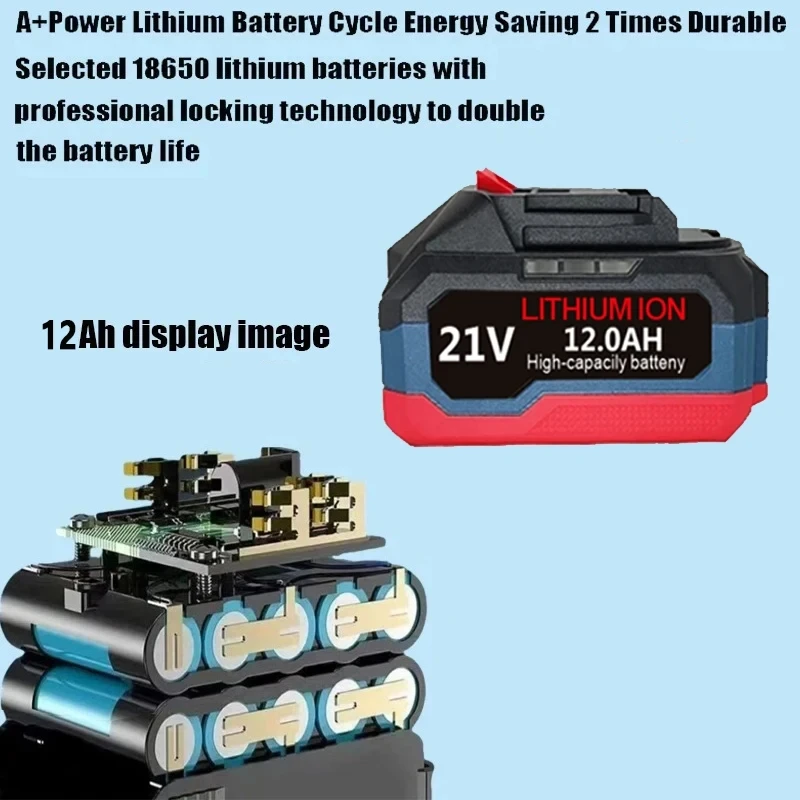 21V 6.0Ah 12.0Ah For Makita 18V Battery Power Tools Li-ion Replacement LXT BL1850 BL1860 DDF487 for 18V Screwdriver with BMS