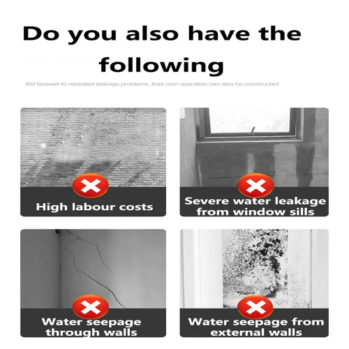 Imagen 2 del producto Agente impermeable Invisible de 100g/300g/500g, revestimiento de sellado transparente, sellador sin fugas, herramienta de reparación de inodoro para el hogar