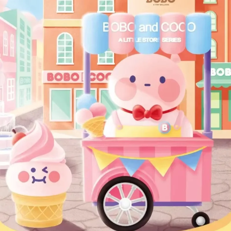 

Pop Mart Bobo Coco A Little Store Series Blind Box Mystery Box Kawaii Ornaments Figurines Home Decor Desktop Model Dolls