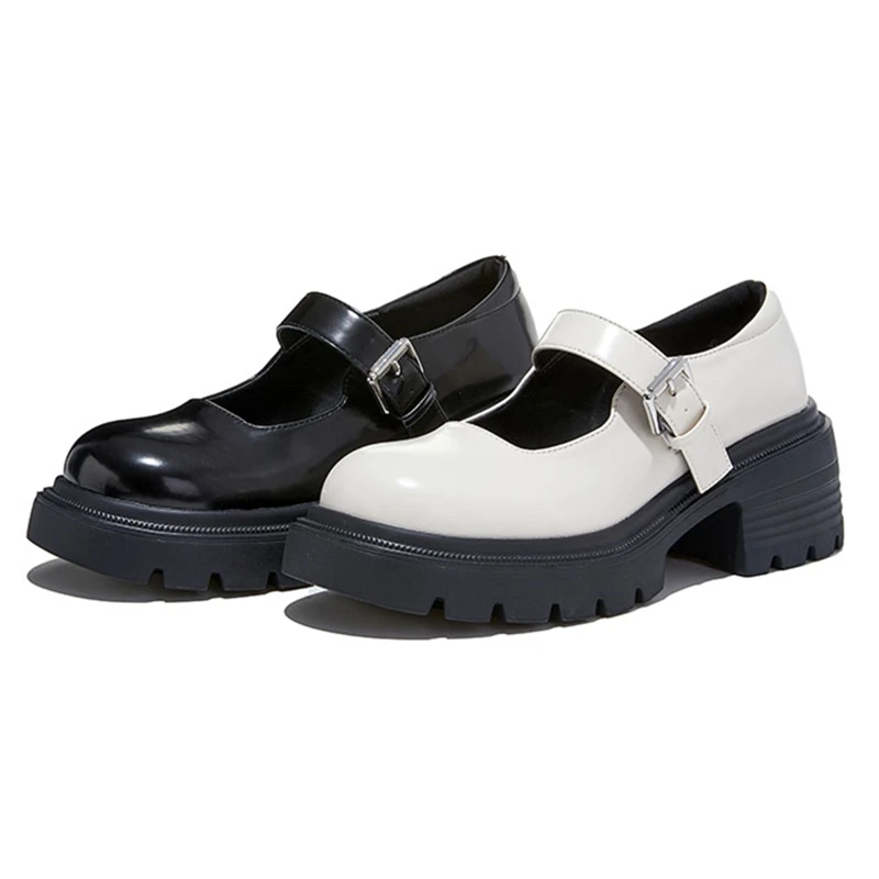 AIYUQI Mary Jane Shoes For Women 2026 New Platform Shallow-mouth British Style Genuine Leather Large-size Spring Shoes Female