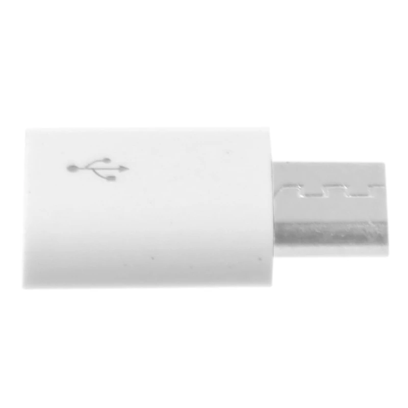 20CB 1PC USB Type C Female to Micro USB Male Adapter Type C Charging Cord Connect Micro USB Charger White Color