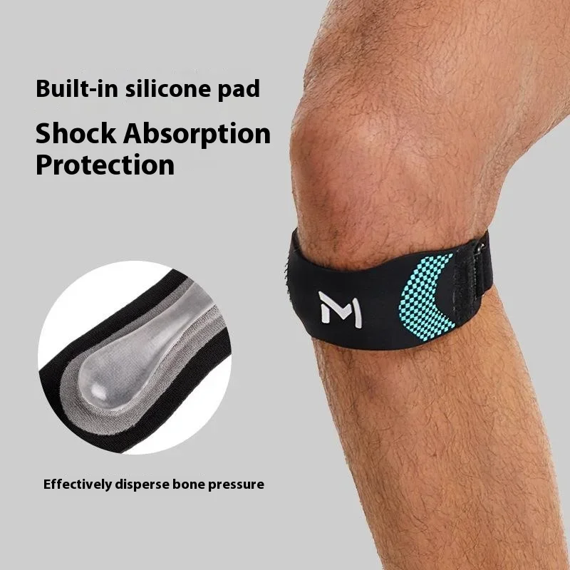 الرضفة الرضفة الفرقة قابل للتعديل هلام السيليكا وتر الركبة حزام حامي الركبة وسادة تشغيل الرياضة ركوب الدراجات الركبة الدعم