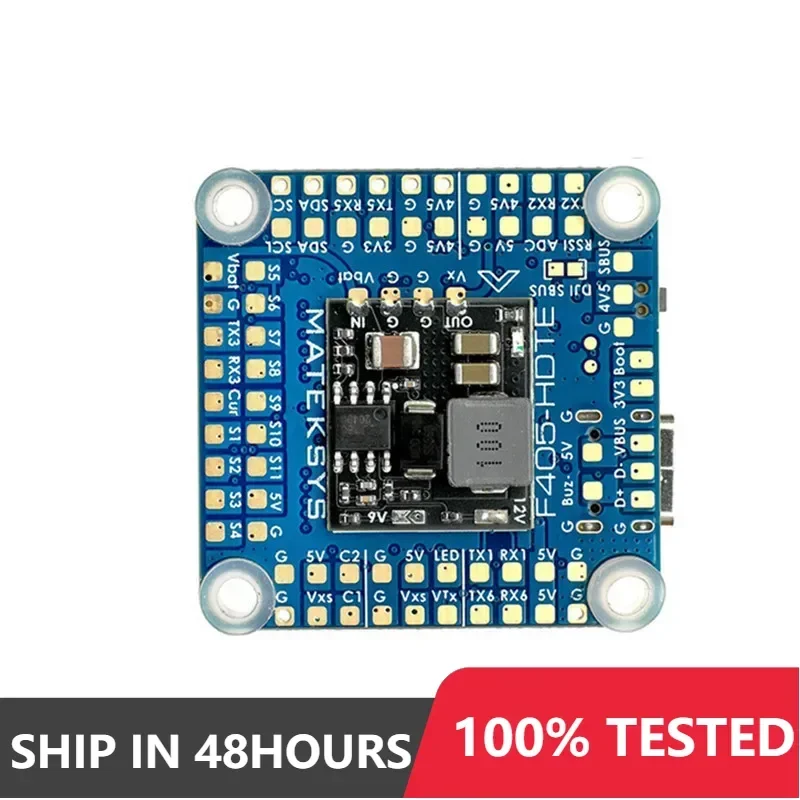

F405-HDTE Dual BEC Baro OSD Blackbox 3-12S LIPO F4 Flight Controller 30X30mm for RC Airplane FPV Freestyle Drones