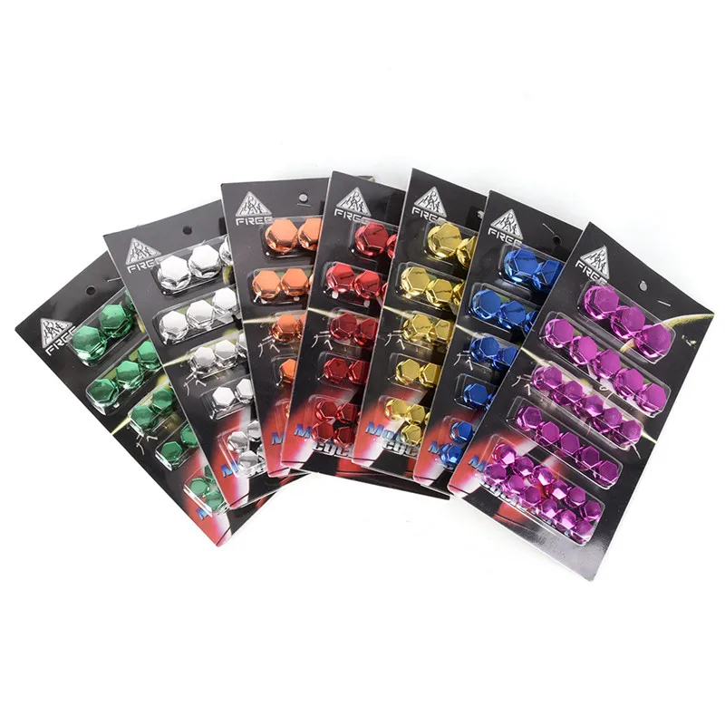 30Pcs Motorcycle Screw Nut Bolt Cap Cover Decoration Centro Motorbike Ornament