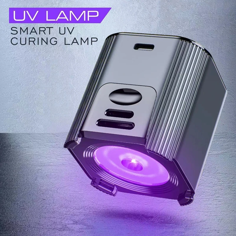 E5BE UV Intelligent Curing Lamp Type-C Socket Shadowless Glue UV Adhesive Green Oil Powerful Curing Screen Maintenance Lamp