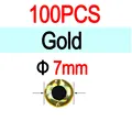 7mm Gold100pcs