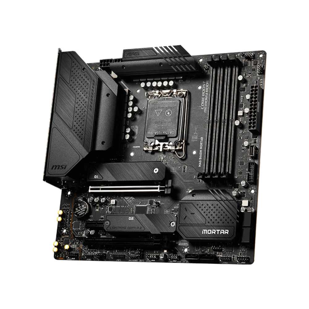 MSI MAG B660M MORTAR Motherboard Support i9-14900K i7-14700K i5-12400F i3-12300 LGA1700 DDR5 4800MHz 192GB NVME M.2 PCle 4.0