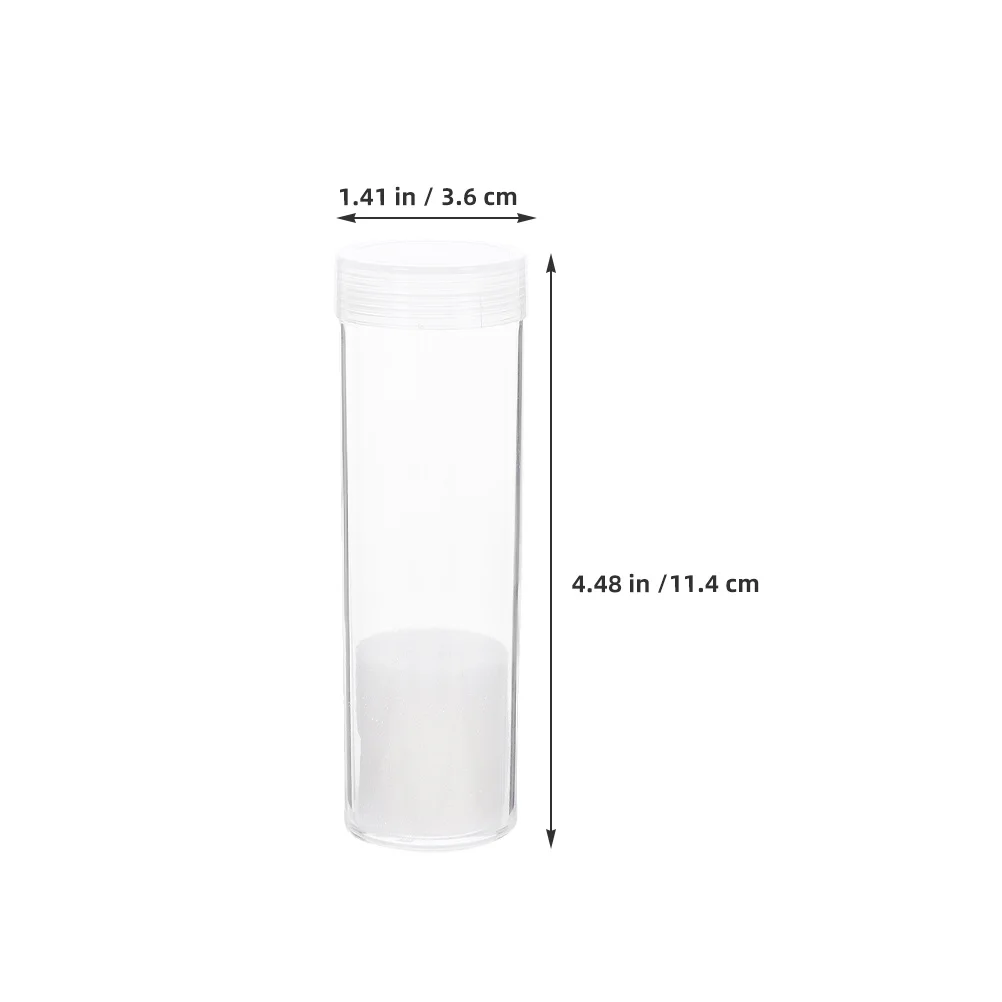 20 قطعة أنابيب تخزين العملات المعدنية حامل بلاستيك شفاف غطاء المسمار المنظم 31 مللي متر مستلزمات تجميع العملات المعدنية الشفافة المستديرة