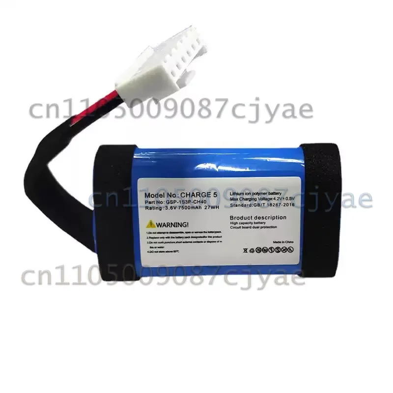 Safe Stable  For JBL Charge 5 GSP-1S3P-CH40 7500mAh Bluetooth Audio Replacement Battery