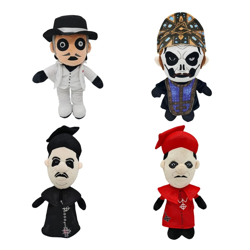 New Ghost Band Cardinal Copia Red Dress Leader Doll Plush Toy Doll Halloween Peripheral Gift