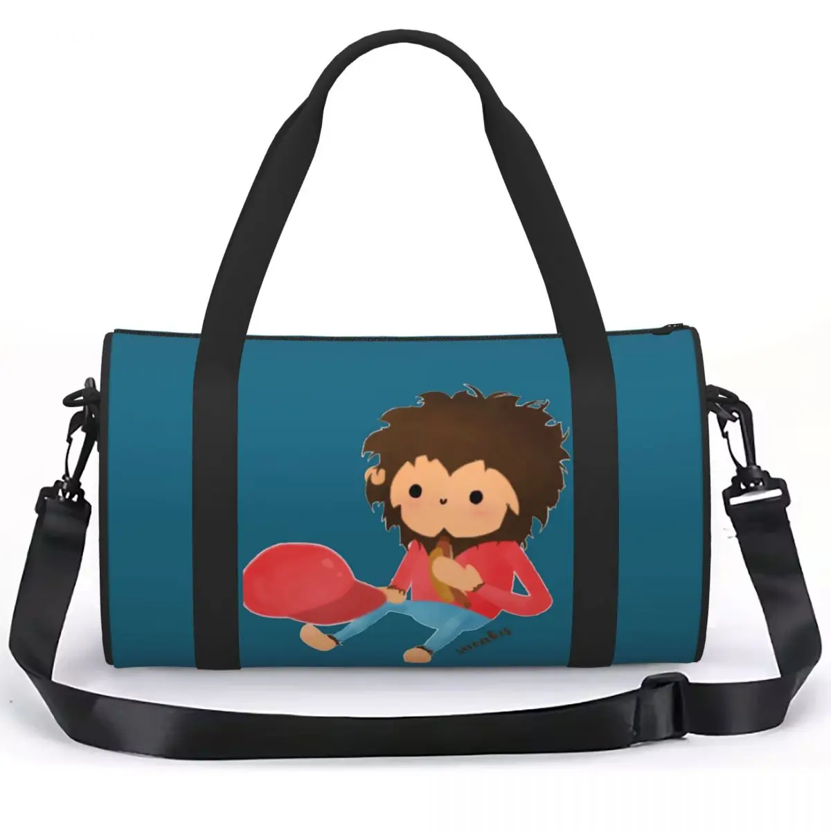 Sneaky Sasquatch Funny Big Head For Game Lover 2 Luggage Bag Multi-Functional Duffle Tote Bag Handbags Gym Bags Fitness