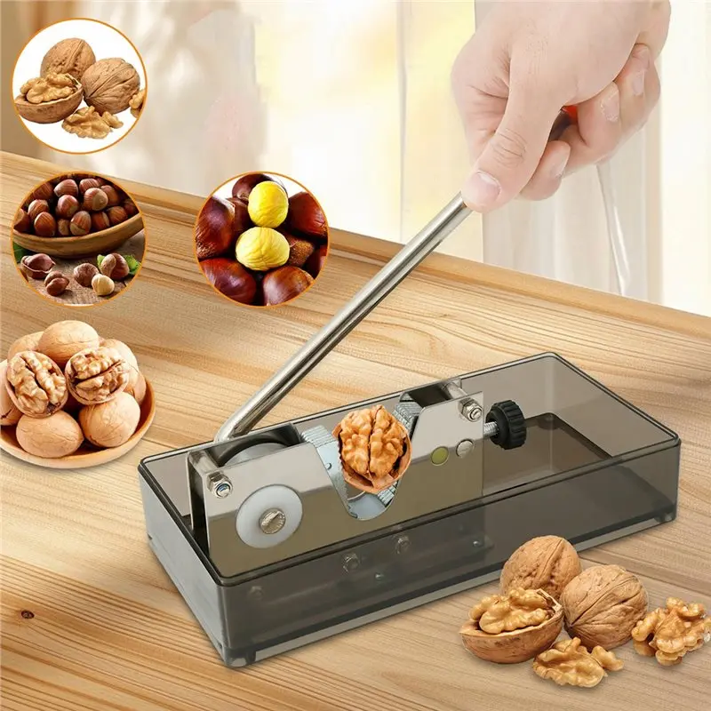 AB34-Nut Cracker For Walnut Almond Hazelnut Chestnut Walnut Cracker Plier Nutcracker Tool Pecan Cracker