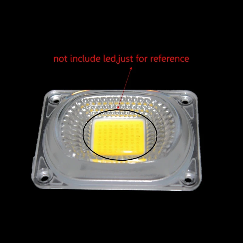 LED Lens Reflector for LED COB Lamps PC Lens+Reflector+Silicone Ring Cover Shade for Traffic Lighting Indoor Durable