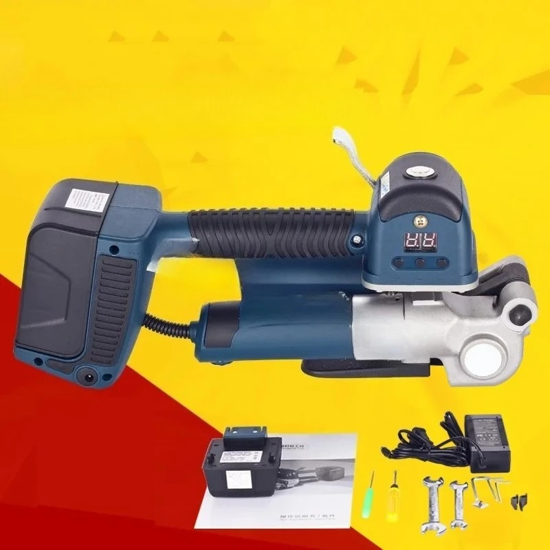 Electric Strapping Machine Battery PP PET Strapping Automatic Strapping Tool Tensioner Box Pallet Portable Baler