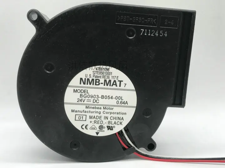 Free shipping NMB BG0903-B054-00L DC24V 0.64A 9CM 9733 3-wire variable frequency turbine fan