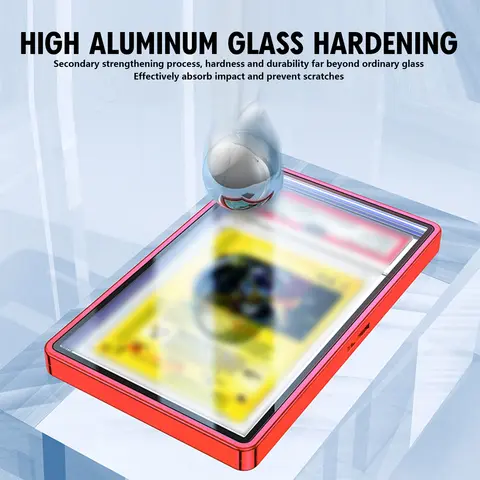 Skyddsfodral i aluminiumlegering för graderade kort för PSA/CGC-platta, UV- och reptålig magnetisk displaylåda för samlarkort 10 best sales PSA-kortfodral - №1