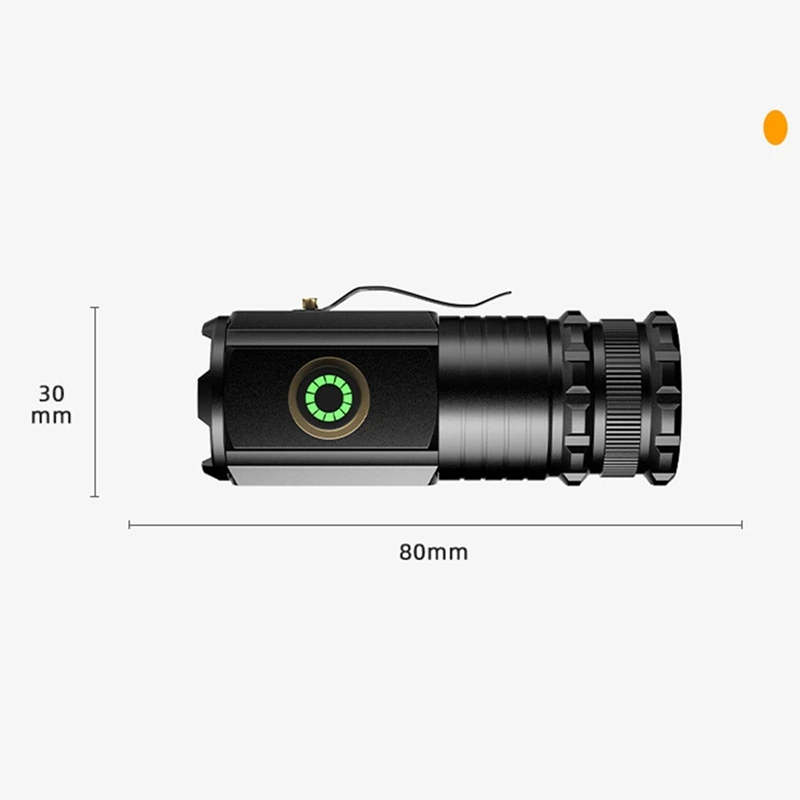 Tochas de alta potência, luz de flash recarregável, lanterna, lanterna super brilhante recarregável magnética de alto lúmen