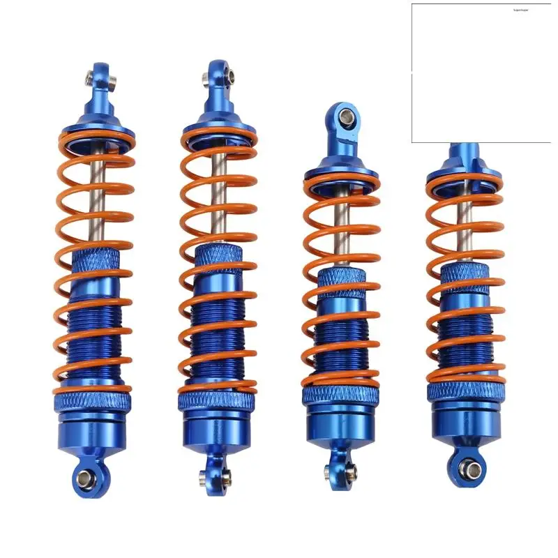 

A84F-4Pcs Metal Front And Rear Shock Absorber For Traxxas Slash Rustler Stampede Hoss 4X4 VXL 1/10 RC Car Upgrade Parts
