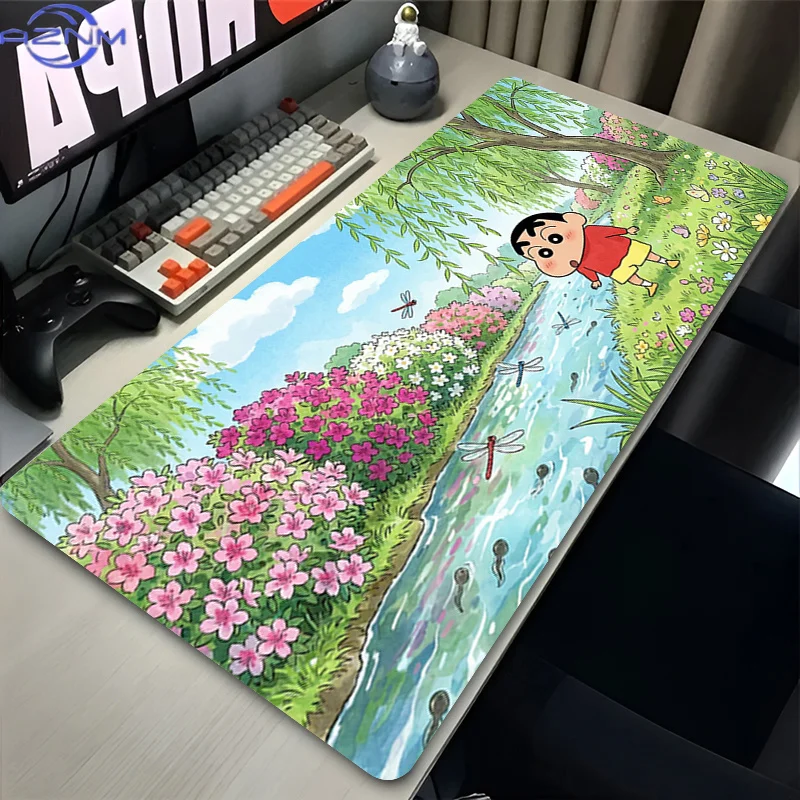 Mouse Pad C-Crayon Shin-chan Extra-large Cute Cartoon Non-slip Desk Pad Dorm Computer Keyboard Pad Rubber Mousepad