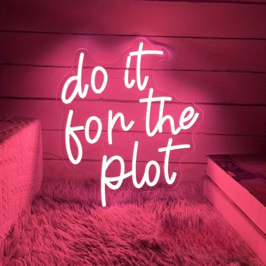

Do it for the Plot Neon Signs, USB Powered Brightness Adjustable, Suitable for Cinemas, Bedrooms, Bars, Clubs, Party Decorations