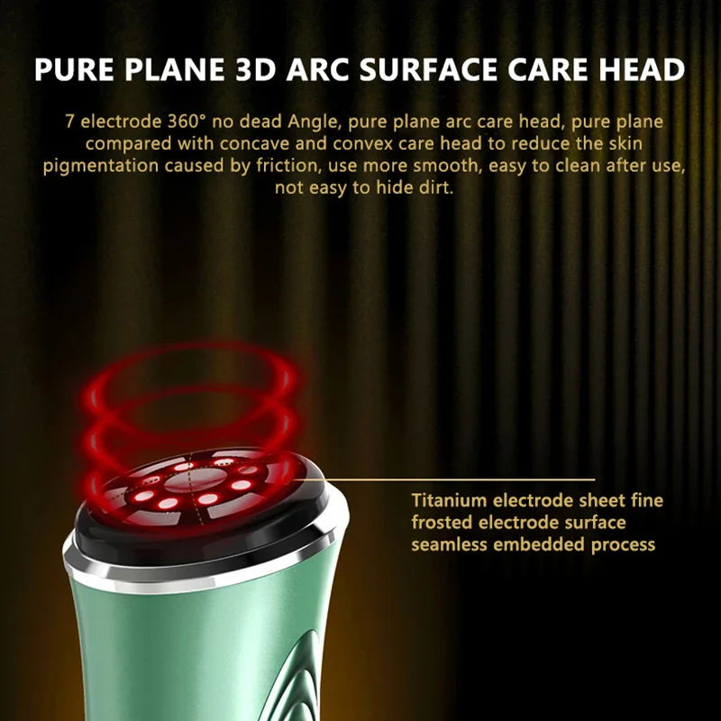 Microcurrent Facial 3-in-1 Facial Massager Red Light Therapy Beauty  for Face and Neck Skin Rejuvenation Lifting
