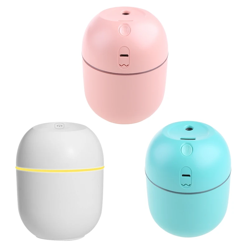 แบบพกพา220Ml Micro Electric Air Humidifier Air Diffuser USB Cool Mist Sprayer กับบรรยากาศ Night Light สำหรับรถบ้าน