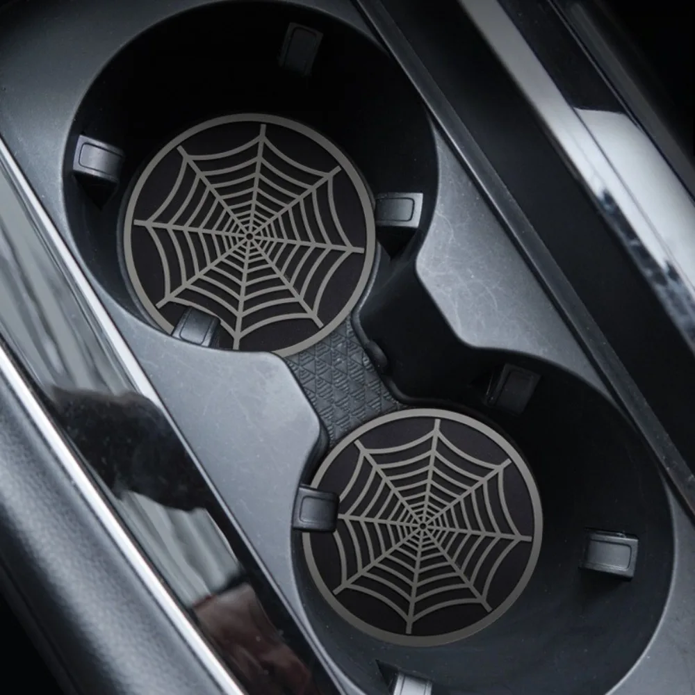 1PC Non-slip Car water cup storage pad, circular cartoon interior decoration product Auto Interior Anti-skid Cup Holders