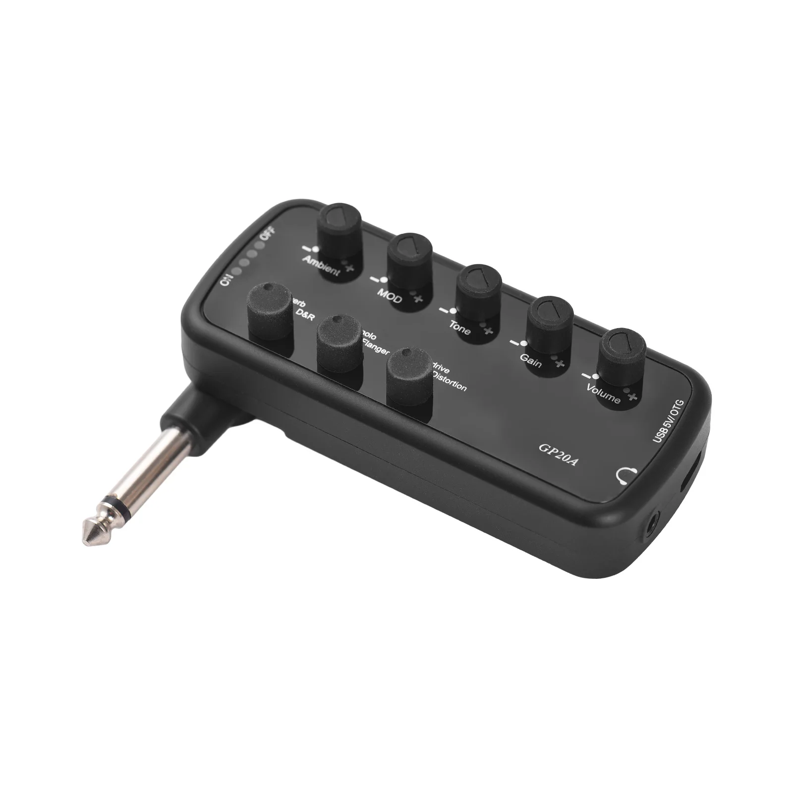 

Guitar Amplifier Mini Guitar Effects Portable Headphone Amplifier Plug and Play for Electric Guitar Musical Instrument