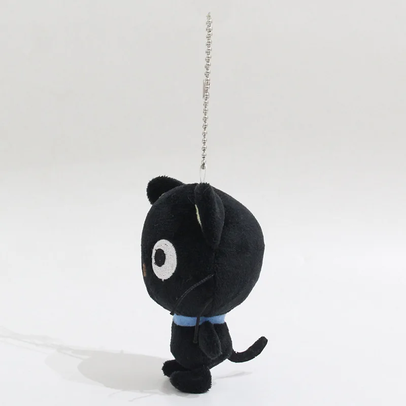 Nouveau 10CM Kawaii Sanrio Chococat peluche poupée porte-clés pendentif doux en peluche mignon dessin animé en peluche sac à dos pendentif cadeau d'anniversaire