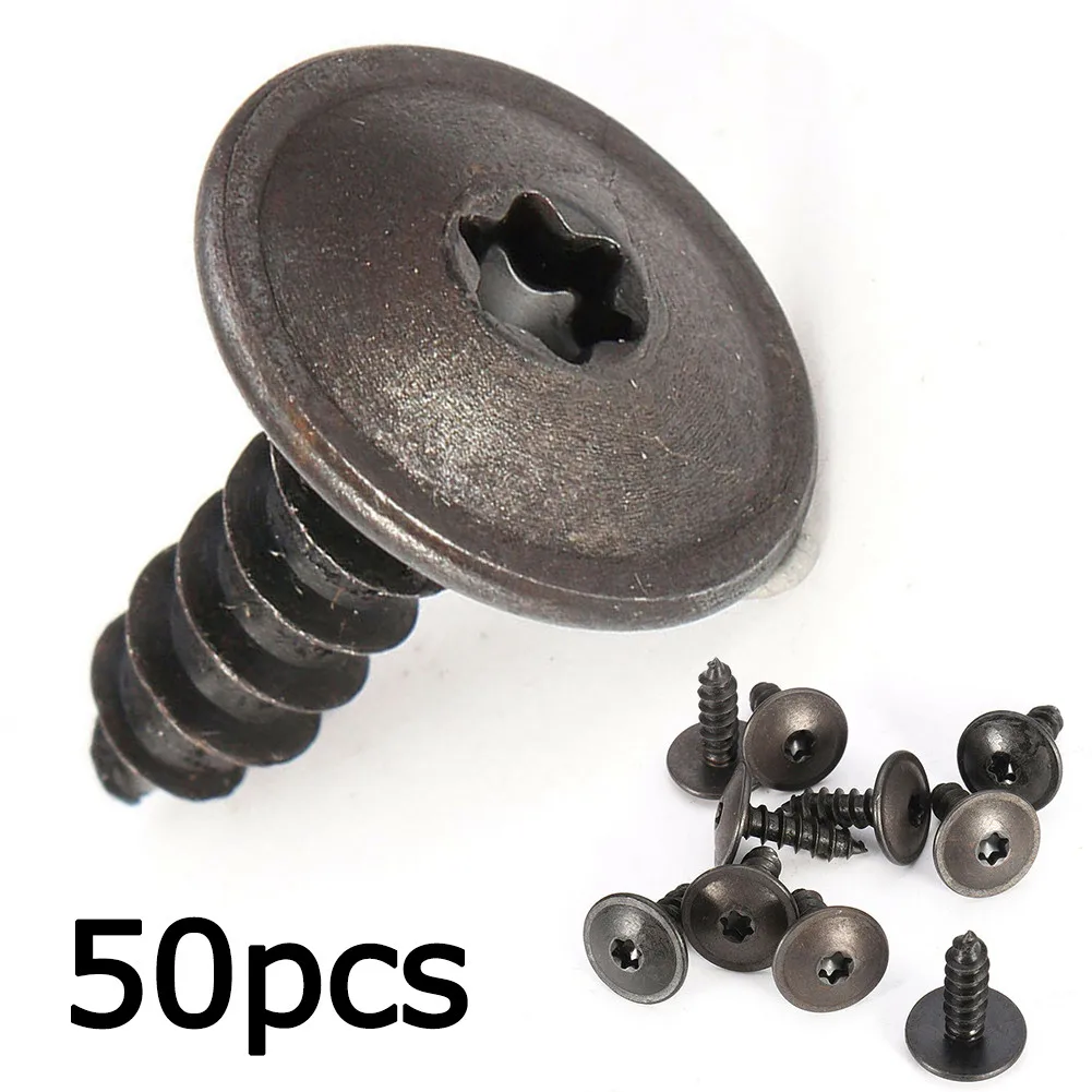 50pcs/set Engine Cover Undertray Splashguard Wheel Arch Torx Screw Fastener Clips Universal For Golf N90974701