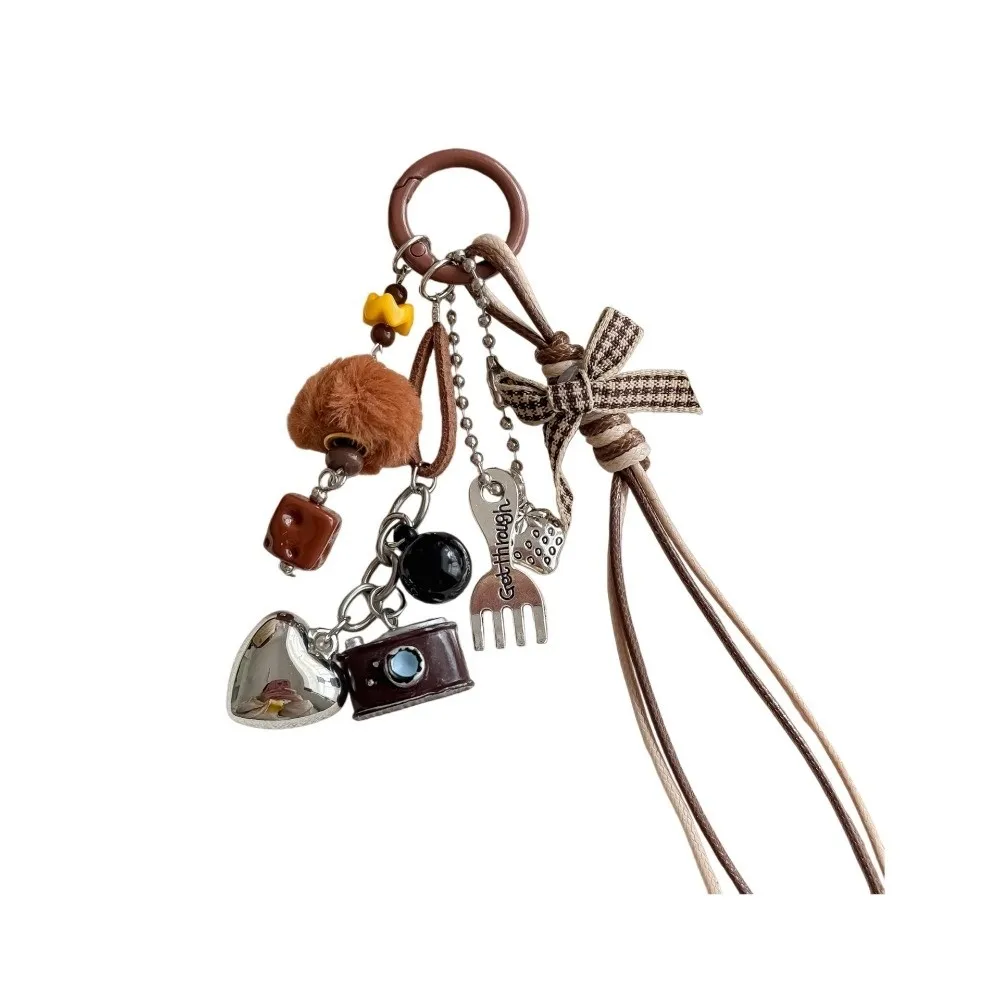 Retro Resin Camera Keychain Mini Hanging Handbag Pendant Pendant Keychain Bag Accessories Gift
