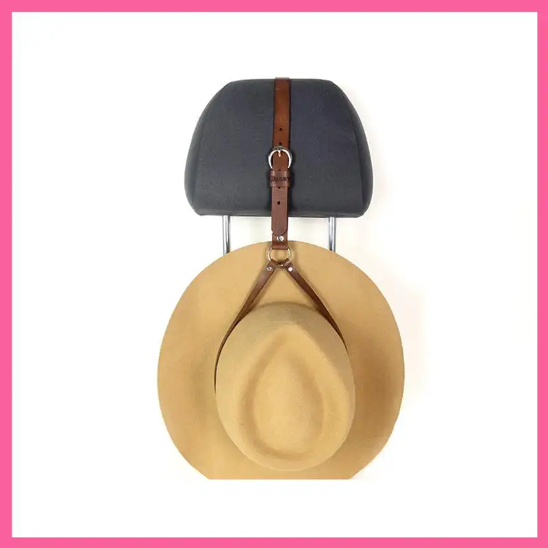 ABNM Cowboy Hat Holder For Trucks - Keep Your Hats Protected On The Road With Our Handmade Leather Cowboy Hat Rack. Hanger Durab