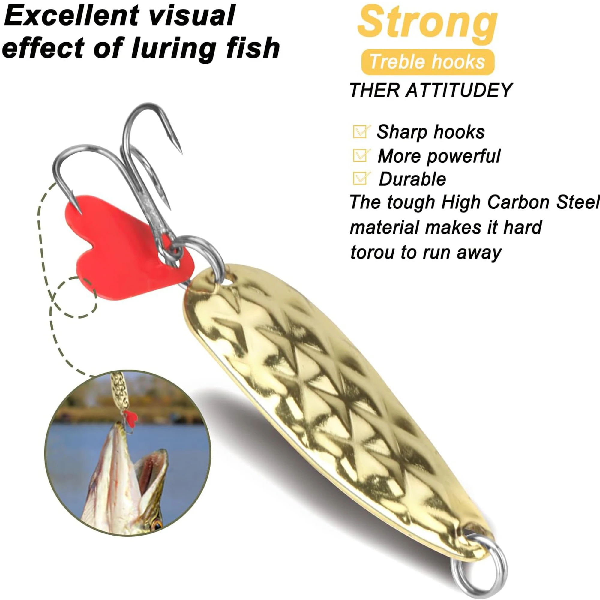 FREE FISHER 12pcs Metal Fishin - Fishing Lure Spinnerbait review and price