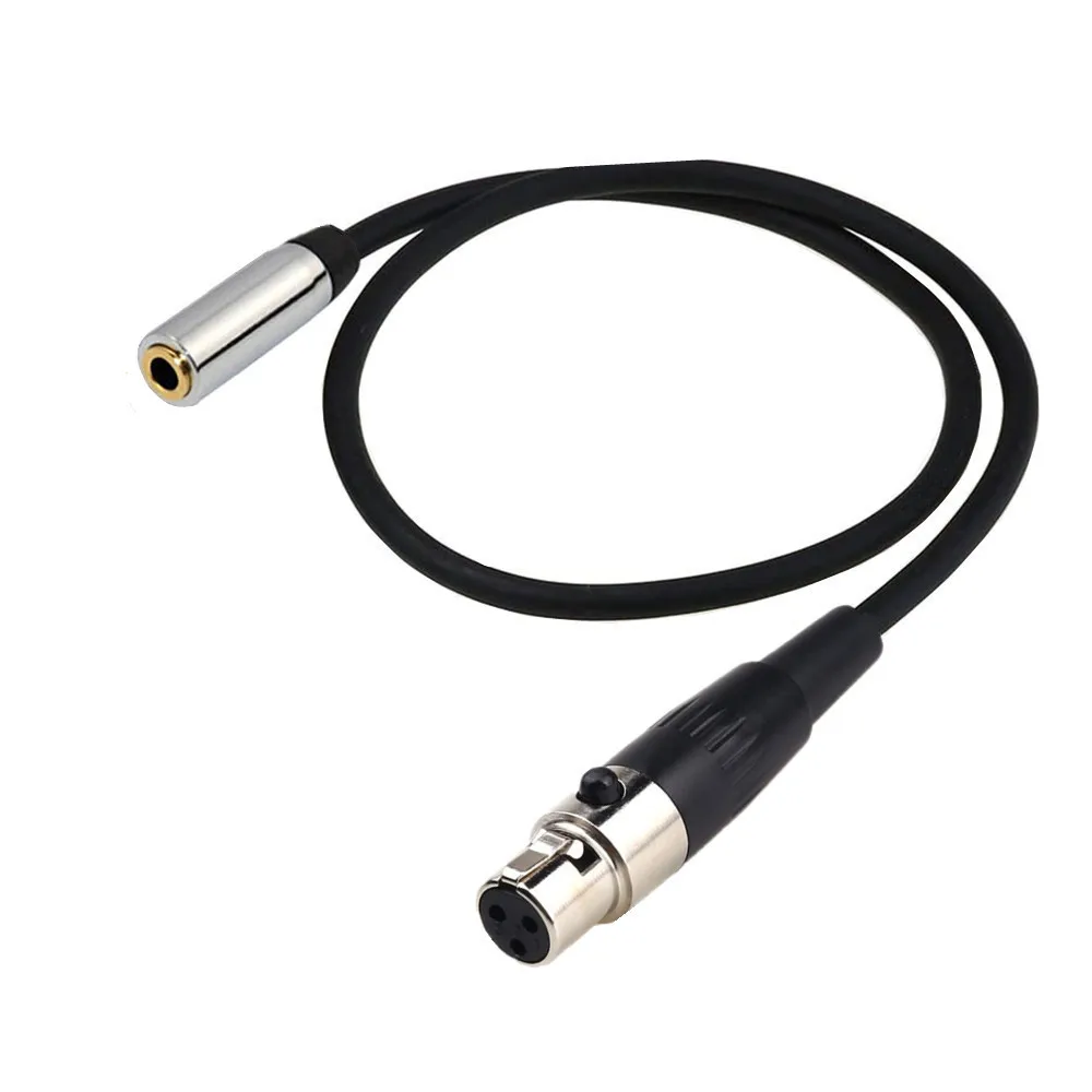 3.5mm Jack To 3Pin Mini XLR Female For BM800 PC Headphone Mixer Microphone Stereo Camera Amplifier 0.5M 1.5m Cable