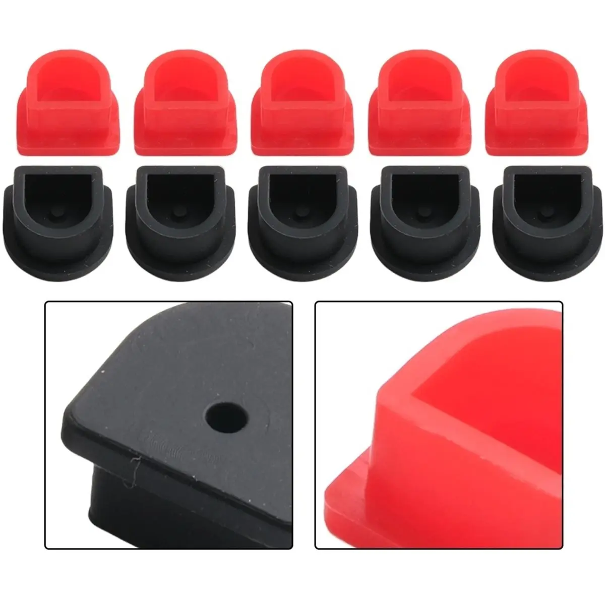 4Pair Waterproof Fixing Plug for Connector Plugs 120A Cable Kits Red & Black Versatile Applications Parts