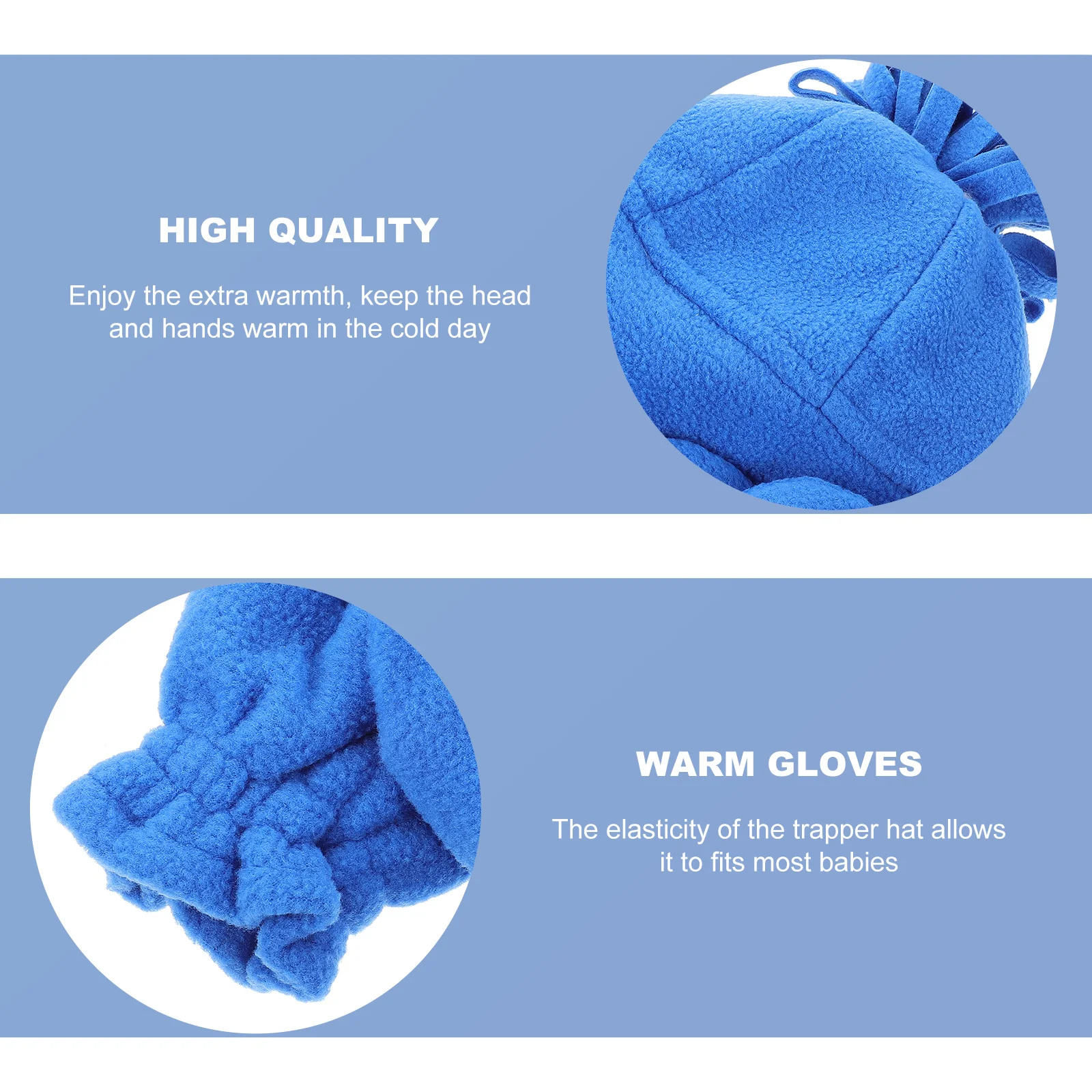 

Children Beanie Earflap Caps Gloves Cotton Baby Infant Toddler Newborn Warm Hats Set Trapper Winter Christmas