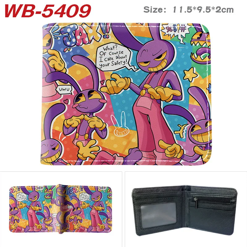 The Amazing Digital Circus Anime Cartoon Pomni Jax Printed Wallets Coin Purses Multi-purpose Folded Wallet Birthday Gifts view 3