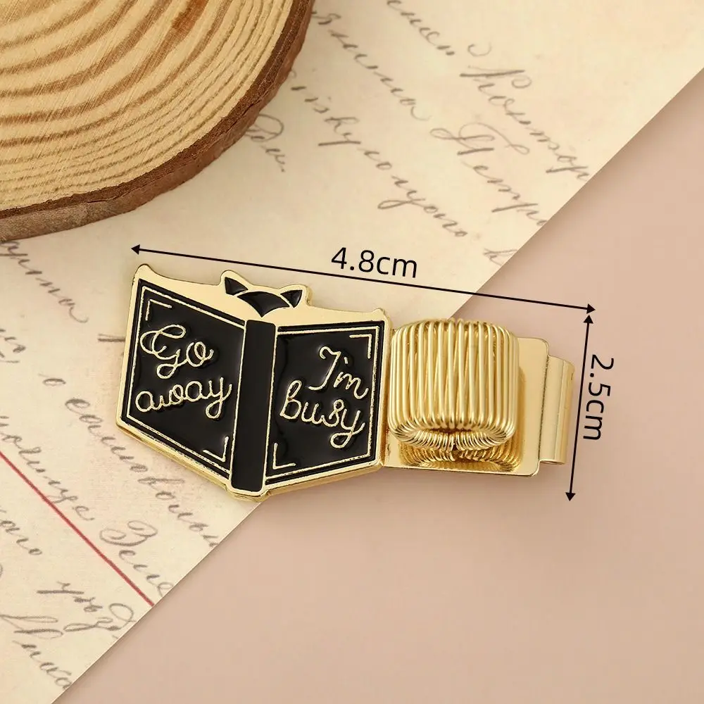 New Metal Pen Clip Elastic with Pen Loop Spring Pen Keeper Book Shaped Pen Holder Journals & Notebook