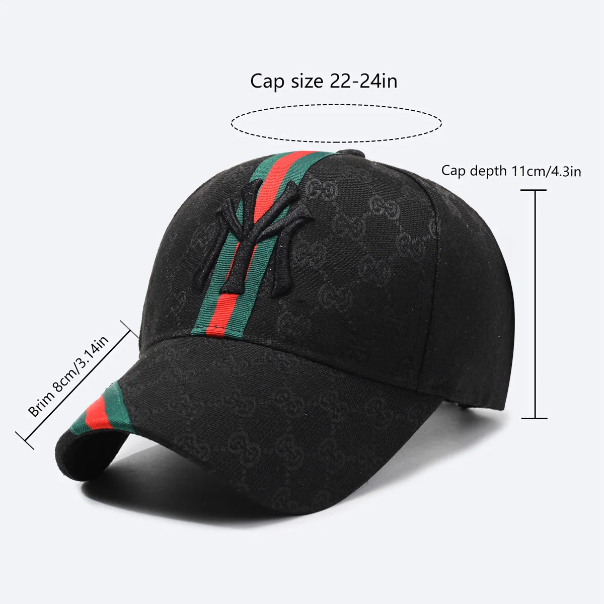 Unisex Letter Embroidery Hip-Hop Hats Outdoor Adjustable Casual Baseball Caps Sunscreen Hat image 6